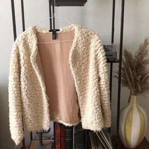 Textured cream jacket